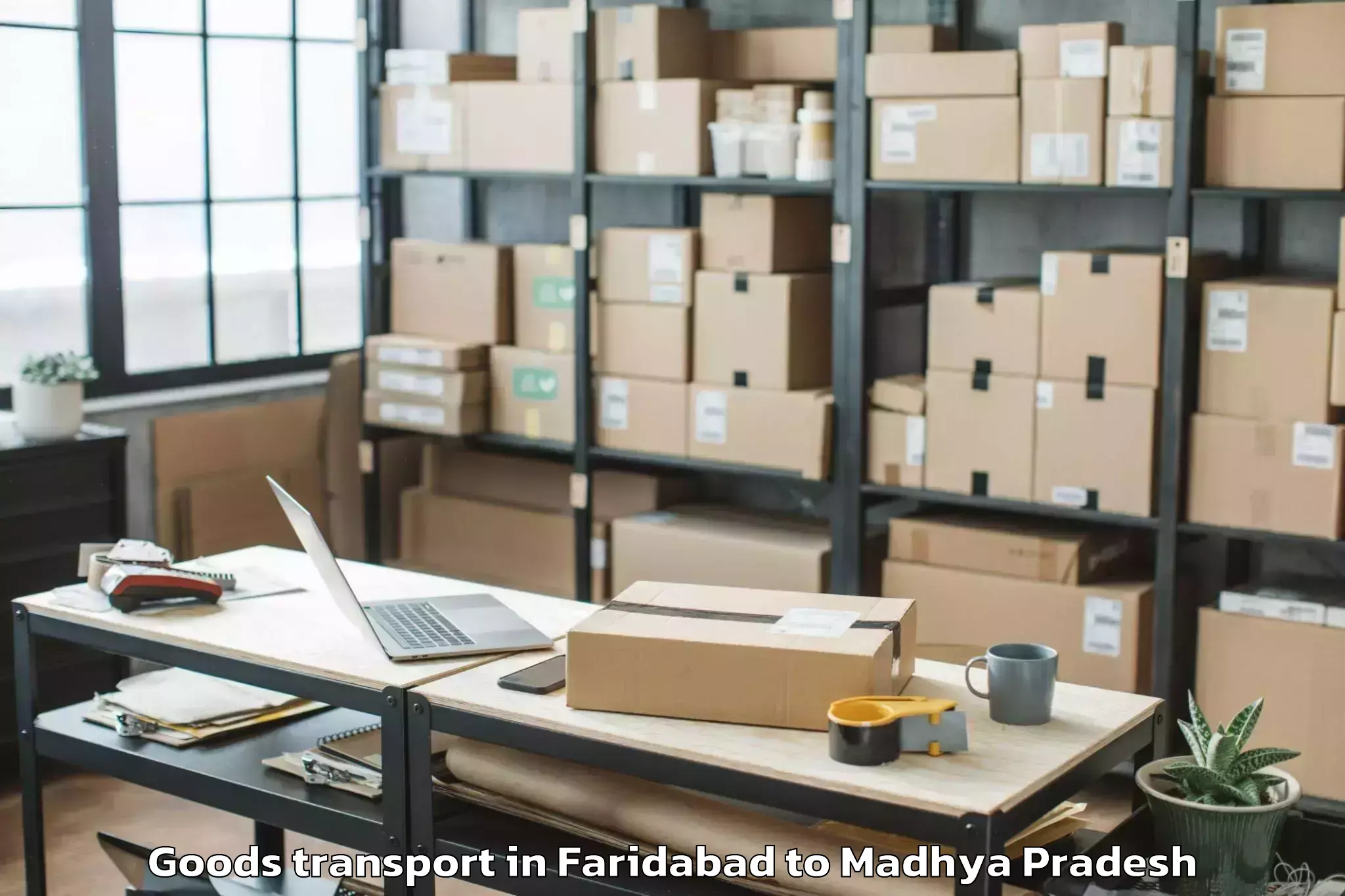 Hassle-Free Faridabad to Peoples University Bhopal Goods Transport